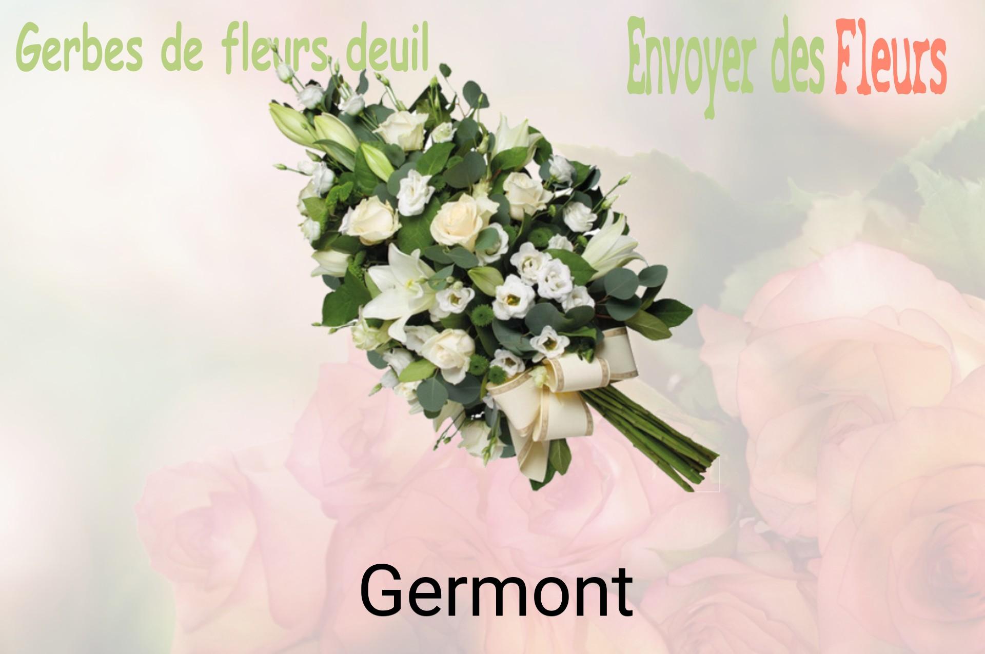 Gerbe de fleurs de deuil livrée à Germont